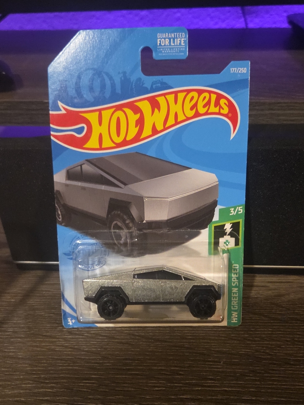 Hot Wheels Tesla Cybertruck Die-Cast Toy - Metallic Silver